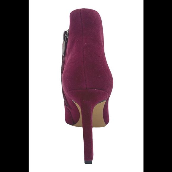 Vince Camuto Pointy Toe Heeled Booties Sestrinda Ribbon Red - Medium - Picture 4 of 5